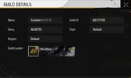 Amitbhai's guild details (Image via Garena)